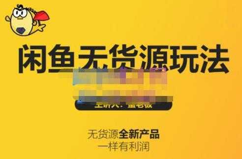 《闲鱼无货源玩法(入门+高级)》适合个人互联网的创业项目-清华无忧课程网