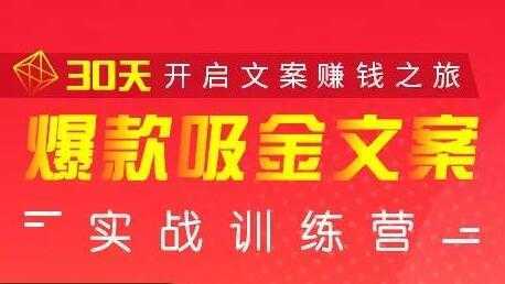 安顿文案写作《爆款吸金文案》实战训练营，30天开启文案赚钱之旅-清华无忧课程网