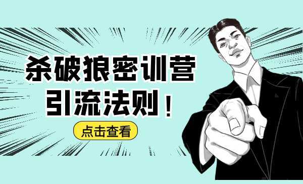 杀破狼密训营：B站霸屏引流的原理及方式+搭建赚钱的内容法则-清华无忧课程网