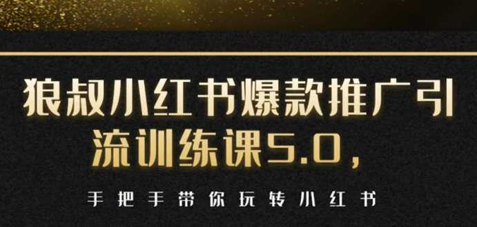 图片[1]-小红书爆款推广引流训练课5.0，手把手带你玩转小红书（17节实操视频+话术）-清华无忧课程网