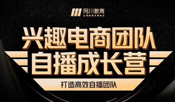 兴趣电商团队自播成长营，解密直播流量获取承接放大的核心密码-清华无忧课程网