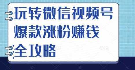 玩转微信视频号爆款涨粉赚钱全攻略，让你快速抓住流量风口，收获红利财富-清华无忧课程网