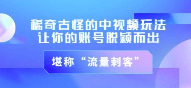 不讲李·稀奇古怪的冷门中视频冷门玩法，让你的账号脱颖而出，成为流量刺客！（图文+视频）-清华无忧课程网