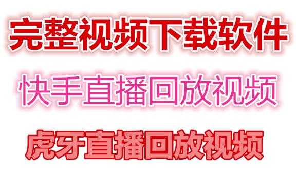 快手直播回放视频/虎牙直播回放视频完整下载(电脑软件+视频教程)-清华无忧课程网