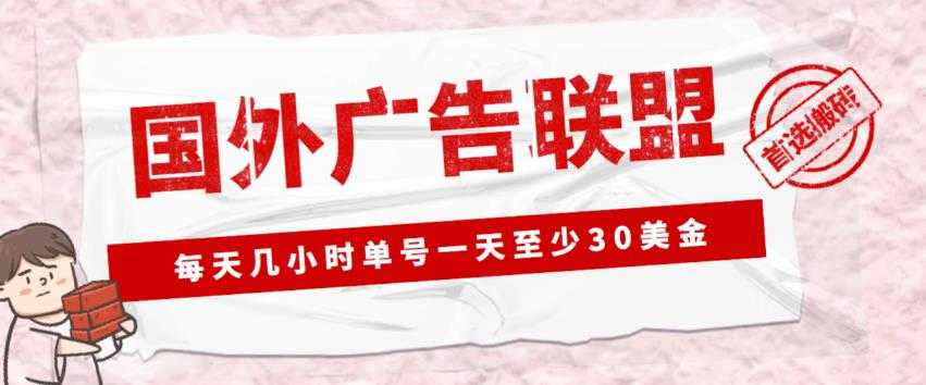 外面收费1980的最新国外LEAD广告联盟搬砖项目，单号一天至少30美金【详细玩法教程】-清华无忧课程网
