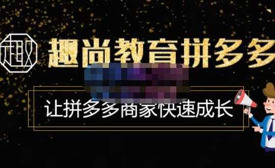 图片[1]-趣尚教育·拼多多运营实操VIP特训营，让拼多多商家快速成长-价值3180元-清华无忧课程网