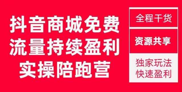 抖音商城搜索持续盈利陪跑成长营，抖音商城搜索从0-1、从1到10的全面解决方案-清华无忧课程网