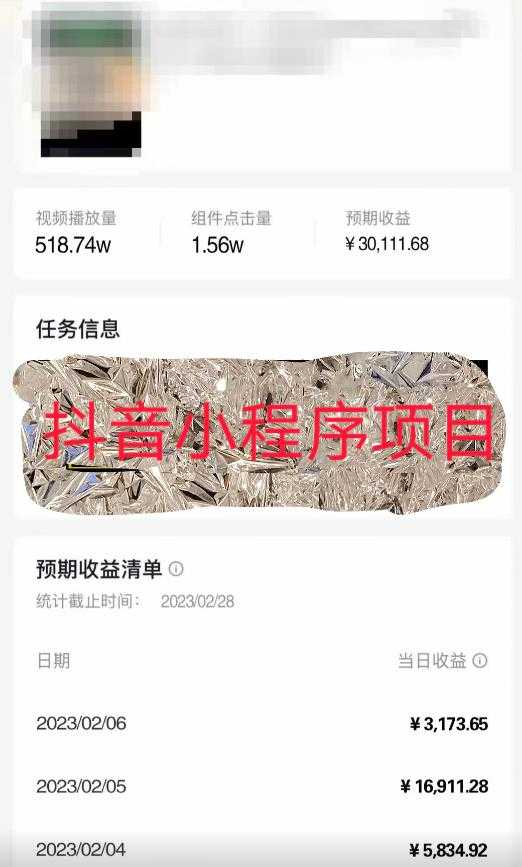 图片[2]-D1G馆长2023年收费990的抖音小程序变现新玩法，单号轻松日入200+-清华无忧课程网