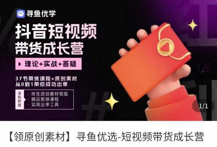短视频带货成长营，​抖音短视频出单攻略，吃透账号运营的奥秘，轻松带货-清华无忧课程网