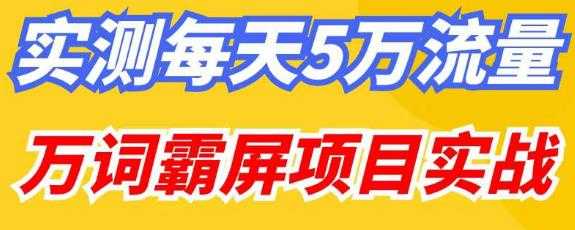 百度万词霸屏实操项目引流课，30天霸屏10万关键词-清华无忧课程网