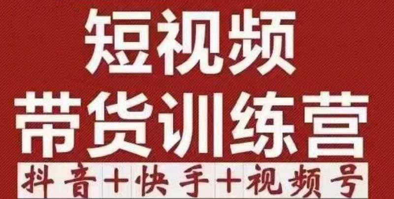 短视频带货特训营（第12期）抖音+快手+视频号：收益巨大，简单粗暴！-清华无忧课程网