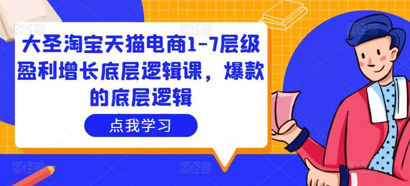 图片[1]-大圣淘宝天猫电商1-7层级盈利增长底层逻辑课，爆款的底层逻辑-清华无忧课程网